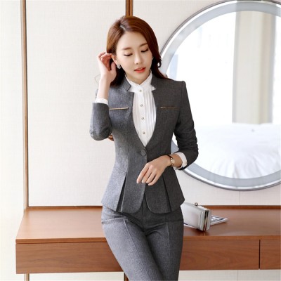 Workwear office uniform designs women office suits blazers suit
